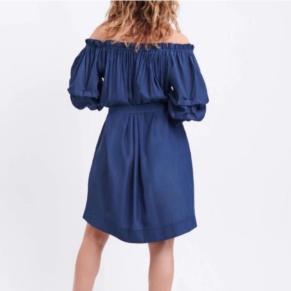 MerSea Tulum Ruffle Dress NWT | size XL Navy Blue - Picture 2 of 9